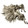 Molten Wolf Head - high-relief STL 3D model for CNC