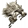 Molten Wolf Head - high-relief STL 3D model for CNC