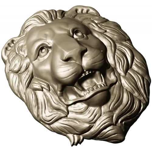 Королевская голова льва - 3D модель STL для ЧПУ