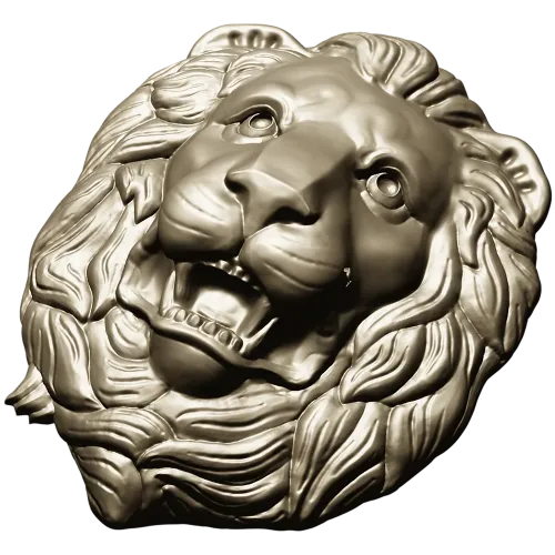 Королевская голова льва - 3D модель STL для ЧПУ