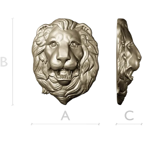 Королевская голова льва - 3D модель STL для ЧПУ