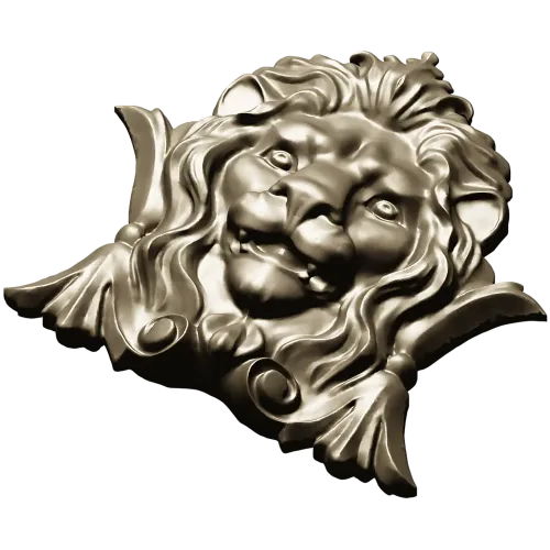 Lion Crest Relief - STL 3D Model for CNC Router