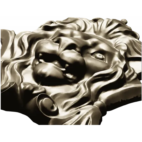 Lion Crest Relief - STL 3D Model for CNC Router
