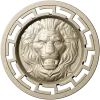 Lion Head Medallion STL 3D Model for CNC