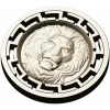 Lion Head Medallion STL 3D Model for CNC
