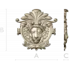 Рельефная голова льва в медальоне - 3D модель STL для ЧПУ