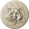 Bear Head Medallion STL for CNC