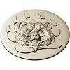 Bear Head Medallion STL for CNC