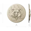 Bear Head Medallion STL for CNC