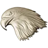 Regal Eagle Head - high-relief STL for CNC milling