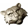 Tiger head relief STL for CNC milling - high-detail 3D model