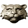 Tiger head relief STL for CNC milling - high-detail 3D model