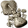 Mushroom Elder - 3D STL Relief for CNC