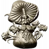 Mushroom Elder - 3D STL Relief for CNC