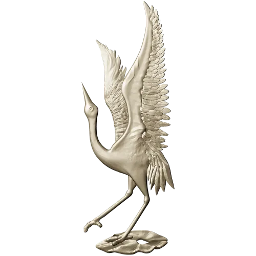 Crane Ascension - STL 3D model for CNC relief