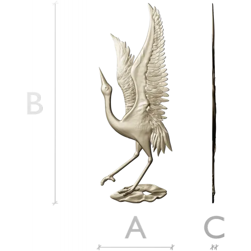 Crane Ascension - STL 3D model for CNC relief