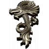 Ornamental Dragon STL for CNC - high-relief decorative 3D model
