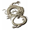 Dragon bas-relief STL for CNC router