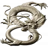 Dragon bas-relief STL for CNC router