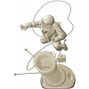 Soviet cosmonaut relief - STL 3D model for CNC