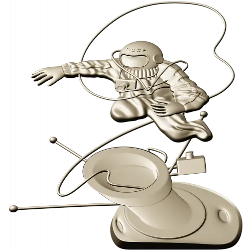 Soviet cosmonaut relief - STL 3D model for CNC
