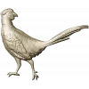 Pheasant bas-relief STL model for CNC