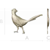 Pheasant bas-relief STL model for CNC