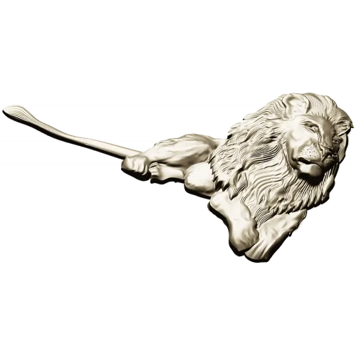 Рельефная 3D модель "Лежачий лев" для ЧПУ - STL файл