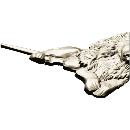 Рельефная 3D модель "Лежачий лев" для ЧПУ - STL файл