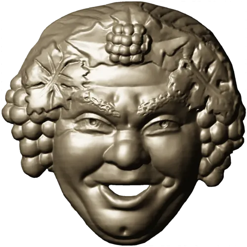 Виноградный лик - 3D модель для фрезеровки (STL)