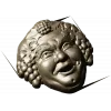 Виноградный лик - 3D модель для фрезеровки (STL)