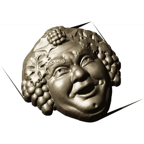 Виноградный лик - 3D модель для фрезеровки (STL)
