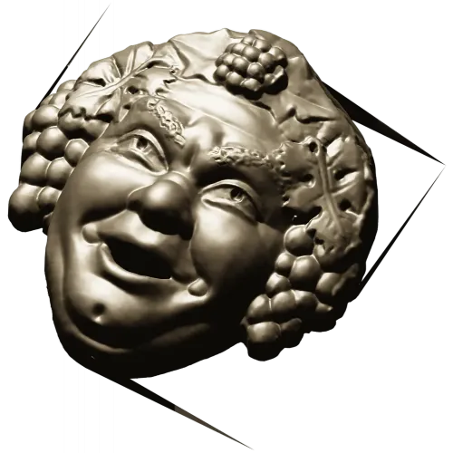 Виноградный лик - 3D модель для фрезеровки (STL)