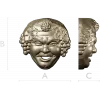 Виноградный лик - 3D модель для фрезеровки (STL)