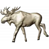 Рельефная 3D модель лося для ЧПУ (STL)