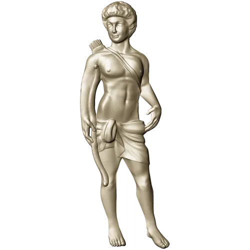 Classical Archer bas-relief STL for CNC milling