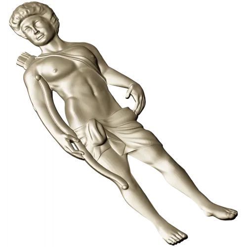 Classical Archer bas-relief STL for CNC milling