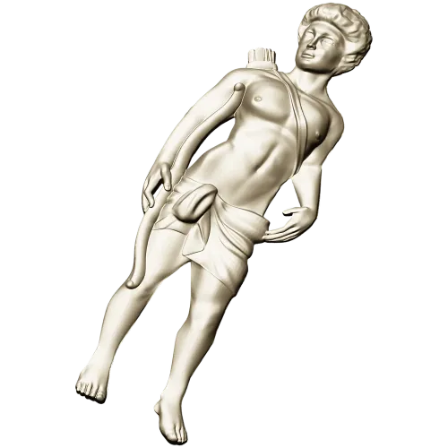 Classical Archer bas-relief STL for CNC milling