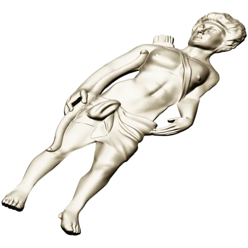 Classical Archer bas-relief STL for CNC milling