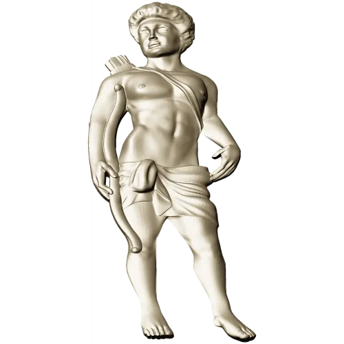 Classical Archer bas-relief STL for CNC milling