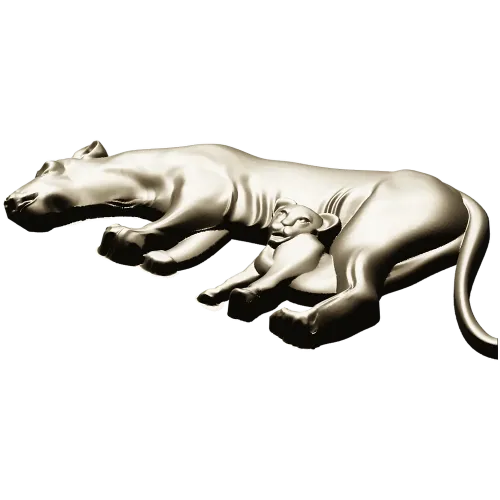 Lioness with Cub bas-relief STL - 3D model for CNC milling