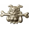 Мультяшный бульдог с косточкой - STL 3D модель для ЧПУ
