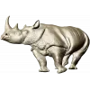 stl модель носорога - детализированная 3D модель для ЧПУ