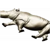Rhinoceros High-Relief 3D STL for CNC Carving