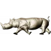 Rhinoceros High-Relief 3D STL for CNC Carving