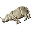Рельефный носорог - 3D модель STL для ЧПУ