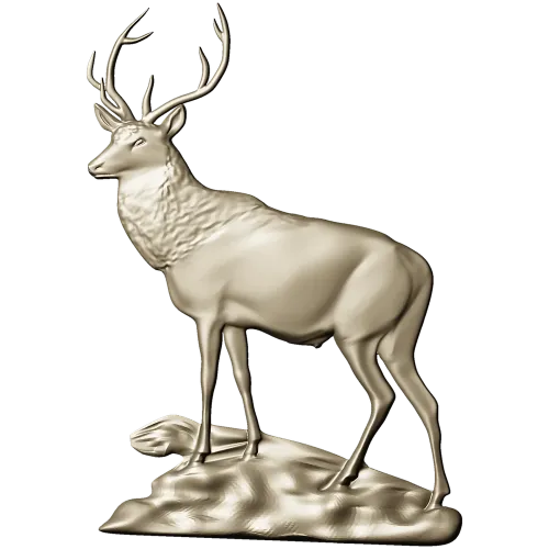 Благородный олень - 3D STL модель для ЧПУ