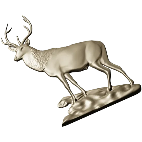 Благородный олень - 3D STL модель для ЧПУ