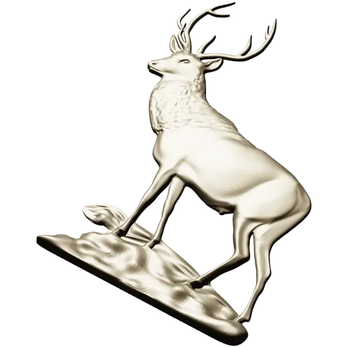 Благородный олень - 3D STL модель для ЧПУ