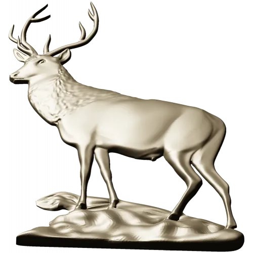 Благородный олень - 3D STL модель для ЧПУ